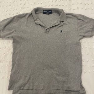 Gray Ralph Lauren polo shirt women size small